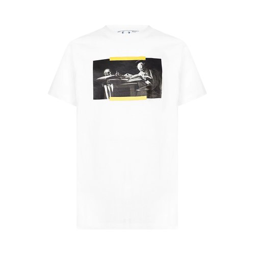 OFF-WHITE Caravaggio Painting Short-Sleeve Slim Tee 'White/Multi