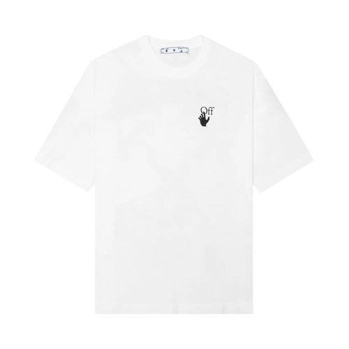 OFF-WHITE Caravaggio Short-Sleeve Tee - White - OMAA027F21JER0110184