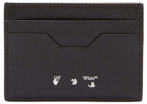 OFF-WHITE Off OFF Card Case Binder Diag Saffin - Black/White
