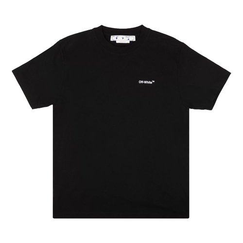 OFF-WHITE Chain Arrow Slim Short-Sleeve Tee - Black/White - OMAA027F22JER0111001