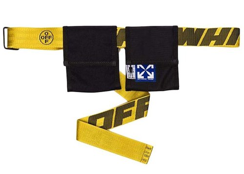 OFF-WHITE OFFWHITE Classic Industrial Two Pocket Belt Bag - Black/Yellow