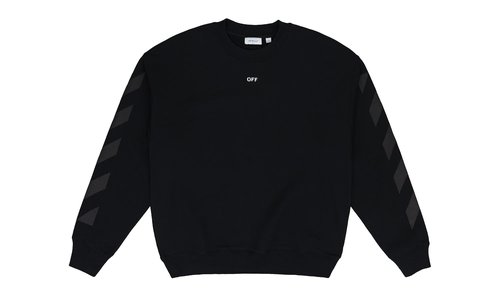 OFF-WHITE Cornely Diagonal Crewneck OFW-MHDS-0201 - OFW-MHDS-0201