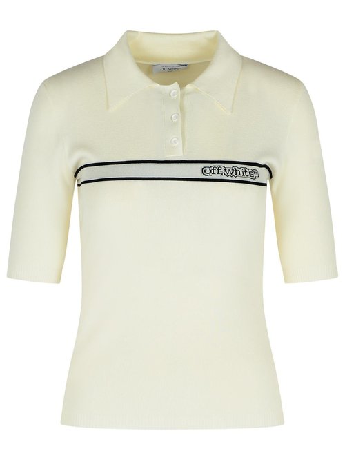 Men Oversized Polo Tee - Off White - SM2601015A