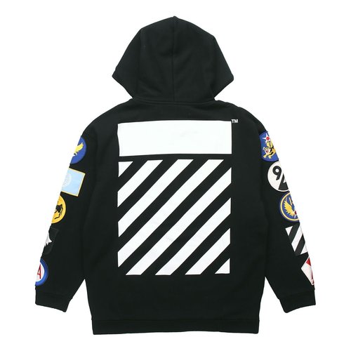OFF-WHITE Detail Long Sleeves Zipper - Black - OMBB009G20JER0011001