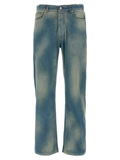 OFF-WHITE diag Raw Patch Jeans - OMYA18WF25DEN00341414141