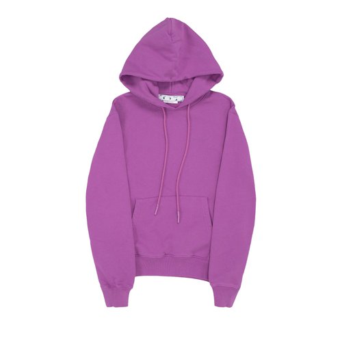 OFF-WHITE Diagonal Tab Slim Hoodie - Purple - OMBB097S23FLE0013636