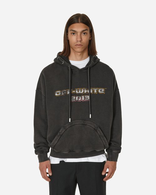 OFF-WHITE Digit Bacchus Double String Hooded Sweatshirt Black 'Black  Multicolor' - OMBB119F23FLE00511084 | Solesense