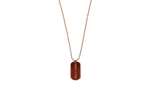 OFF-WHITE Dog Tag Chain Necklace - OMOB030R202530011900
