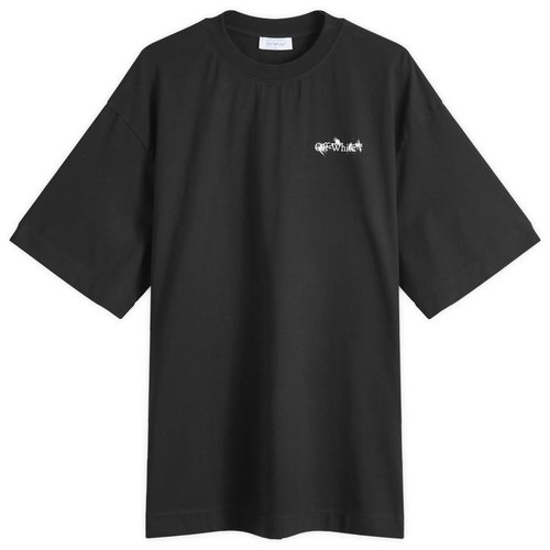 OFF-WHITEFlower Arrow Skate T-shirt - Black - White - OMAA120F24JER0051001