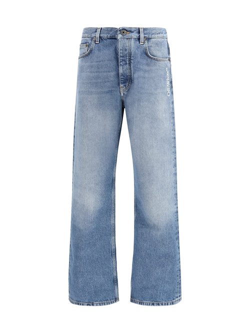 OFF-WHITE Medium Blue Cotton Jeans - OMYA18JS26DEN0024000
