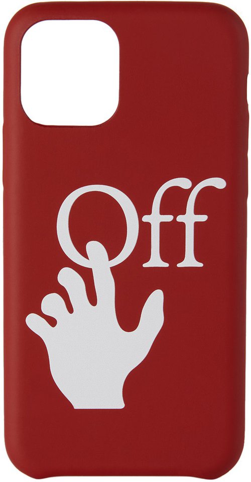 OFFWHITE Hands Off iPhone 11 Pro Case 'Red' OMPA018R21PLA0012501
