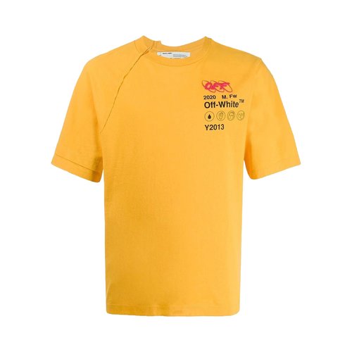 OFF-WHITE Industrial Y013 Short-Sleeve Recon Tee - Yellow - OMAA078F191850166010