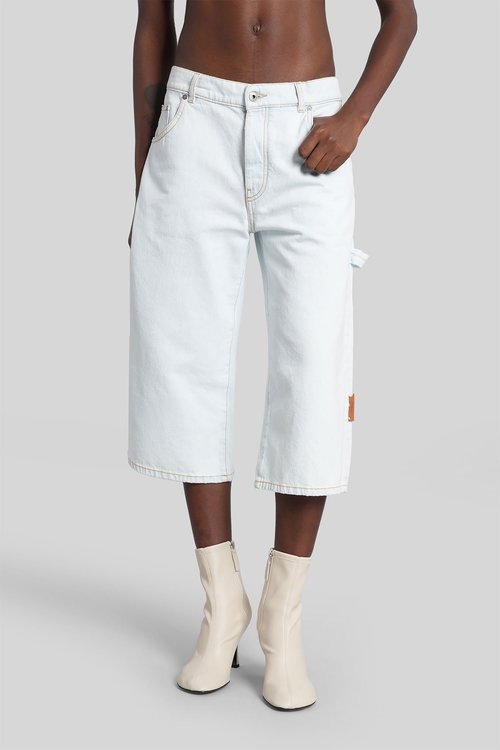 OFF-WHITE Jeans In Cyan Cotton - OWYA06CF25DEN0014300