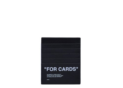OFF-WHITE OFFWHITE Leather Card Holder - Black