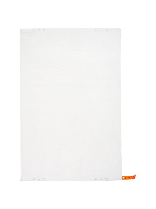 OFF-WHITE OFF Man Swim Logo Shower Towel - White