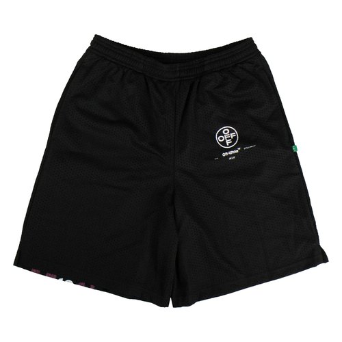 OFF-WHITE Mesh Track Shorts - Black - OMCI005R191010151028