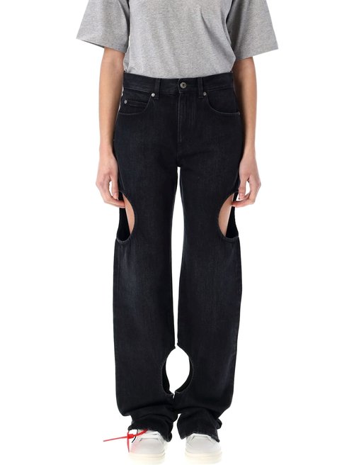 OFF-WHITE meteor Black Denim Jeans - OWYA06AC99DEN0021000