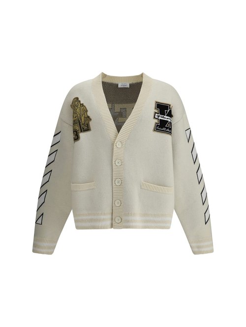 OFF-WHITE Moon Vars Knit Cardigan - OMHB019F25KNI0010B10