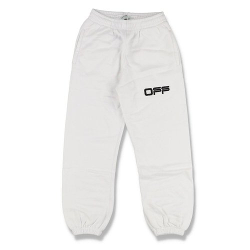 OFF-WHITE Off- Airport Shorten Sweat Pants - White - OMCH022G20FLE0020184