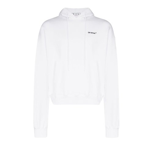 OFF-WHITE Off- Caravag Arrow Over Hoodie - White - OMBB037C99FLE0030110