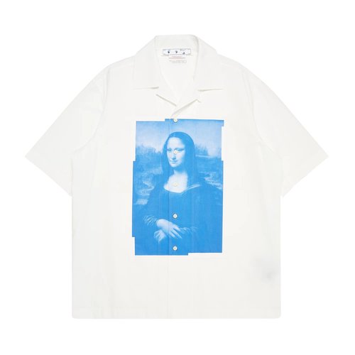 OFF-WHITE Off- Monalisa Holiday Shirt - White - OMGA196C99FAB0020145