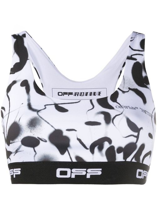 OFF-WHITE Off OFF Abstract Print Racerback Sports Brain - Black/White - OWVO014I20JER0020110