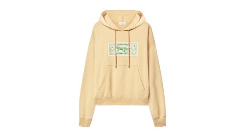 OFF-WHITE OFFWHITE Banknote Arrow Skate Hoodie - Neutrals - OMBB085S25FLE00H6158