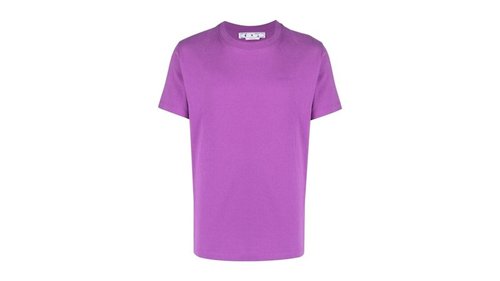 OFF-WHITE OFFWHITE Diag Tab Slim Fit Orchird T-Shirt - Purple - OMAA027S23JER0013636