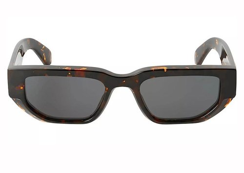 OFF-WHITE OFFWHITE Greeley Square Sunglasses - Havana/Dark Grey (Oeri115S24Pla0016007/Fr)