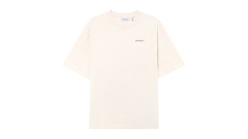 OFF-WHITE OFFWHITE Half Arrow Skate T-Shirt - Pumice Stone - 44MAA120S26J008270