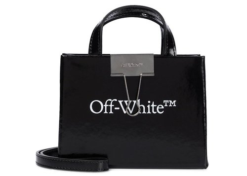 OFF-WHITE OffWhite Leather Tote Box Bag - Black