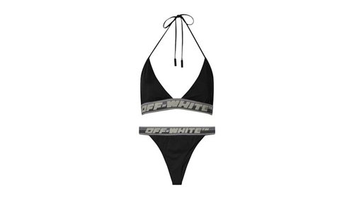 OFF-WHITE OFFWHITE Logo Band Bikini Wear - Black - OWFA034F21JER0011000