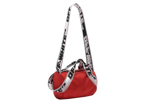 OFF-WHITE OFFWHITE Logo Band Mini Duffle Bag - Red/Black