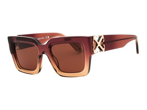 OFF-WHITE OFFWHITE Mystic Sunglasses - Gradient Burgundy Nude Brown Brown (Oeri14Ds25Pla002316E)