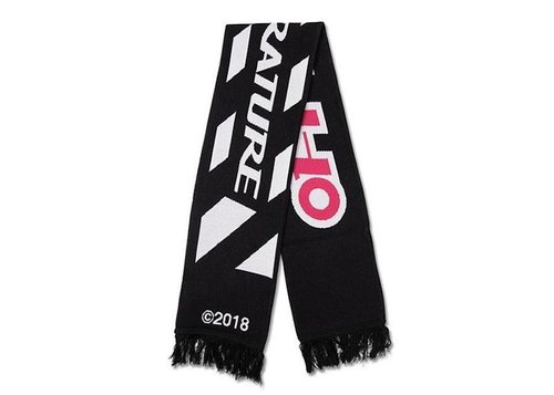 OFF-WHITE OFFWHITE Pink Logo Scarf - Black - OMMA001S184070631001