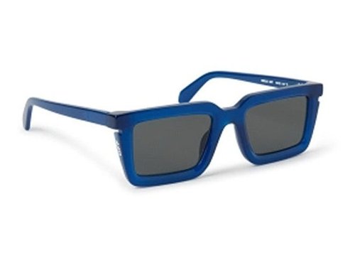 OFF-WHITE OFFWHITE Tucson Square Sunglasses - Blue/Dark Grey (Oeri113S24Pla0014507/Fr)