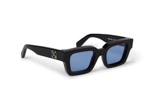 OFF-WHITE OFFWHITE Virgil Square Sunglasses - Black/Light Blue (Oeri126S24Pla0011040/Fr)