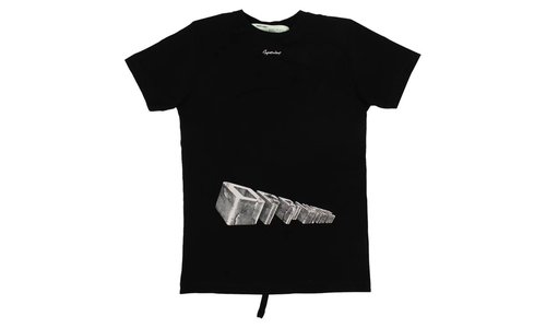 OFF-WHITE Panther Horror Print Tee - Black - OMAA027R191850041088