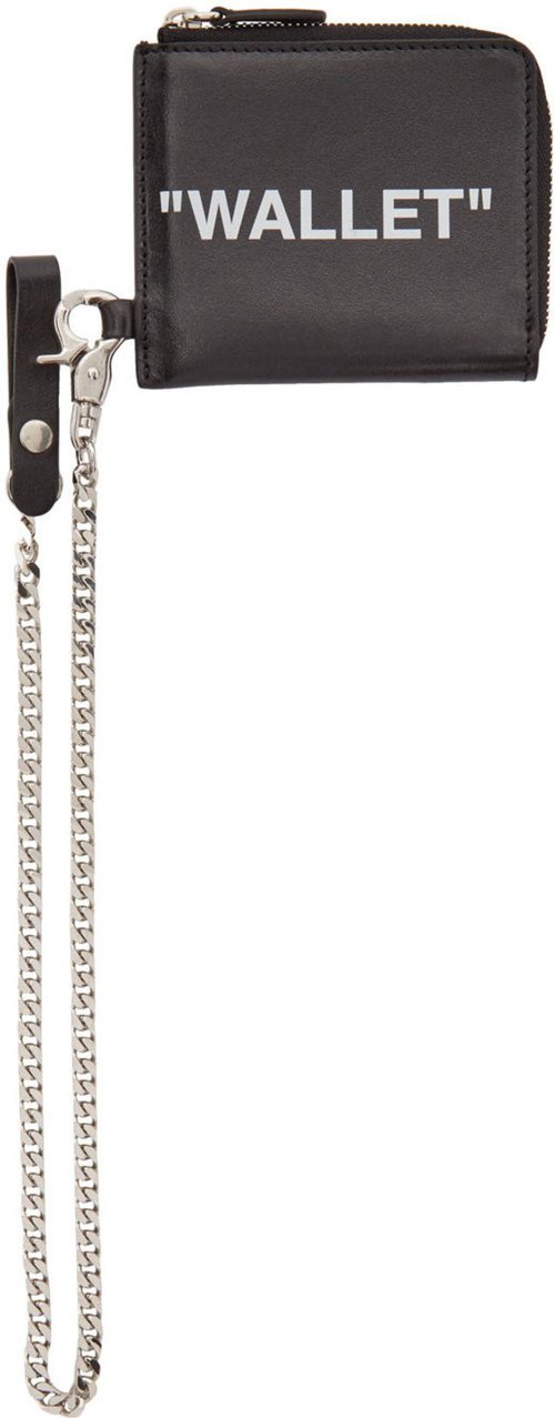 OFF-WHITE OFFWHITE Quote Chain - Black White