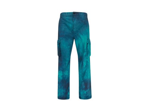 OFF-WHITE OFFWHITE Ripstop TieDye Cargo Pants - Blue - OMCF012R20A660013900