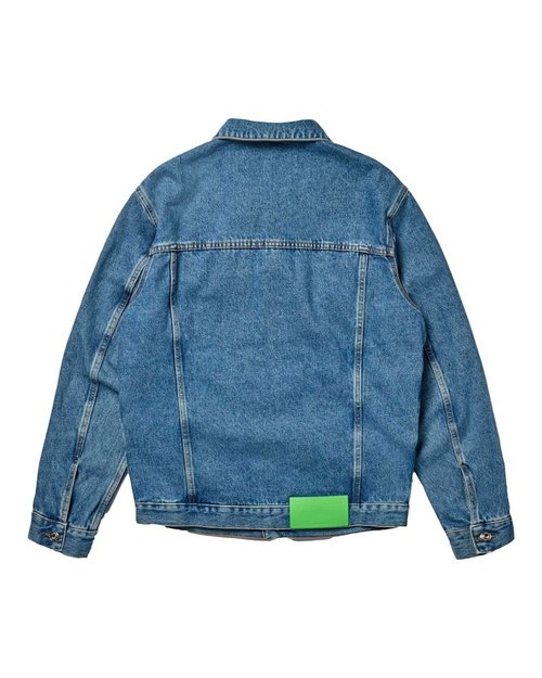OFF-WHITE Skate Denim Jacket - Medium Blue - OMYE077F22DEN0024900