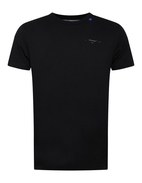 OFF-WHITE OFFWHITE Slim Fit Diag Skulls T-Shirt 'Black' | Solesense