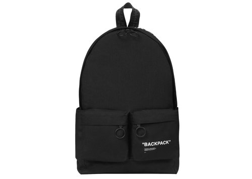 OFF-WHITE Off OFF SloganPrint Backpackin - Black/White