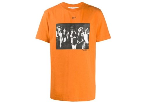 OFF-WHITE Spray Paint T-Shirt - Orange - OMAA027R201850151910