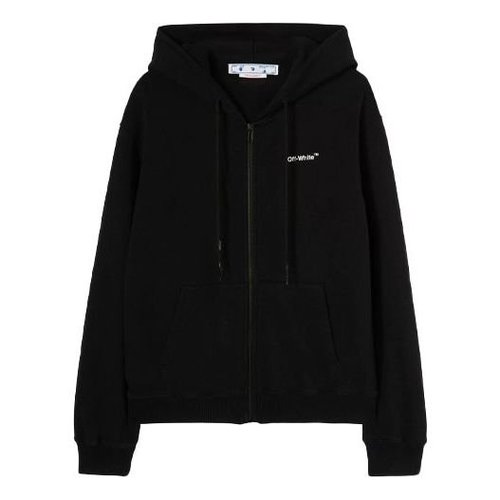 OFF-WHITE Caravag Arrow Slim Zip Hoodie OMBE013C99FLE0031001 - OMBE013C99FLE0031001