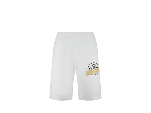 OFF-WHITE OFF Tape Arrows Sweatshort - White/Beige - OMCI006R20E300020148