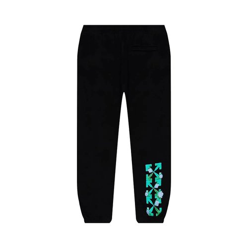 OFF-WHITE Tornado Arrow Slim Sweatpant | Size XXL - Black/Green - OMCH029F21FLE0031084