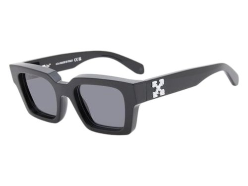OFF-WHITE OFFWHITE Virgil Sunglasses - Black Dark Grey Polarized (Oeri008C99Pla0051007/Fr)