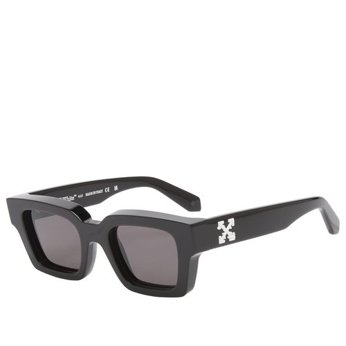 OFF-WHITE Virgil Sunglasses - Black/Logo White Dar - OERI008C99PLA0041007