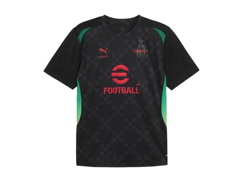 PUMA AC Milan x Off-White Pre-Match Jersey - Black/Red - 783005-04